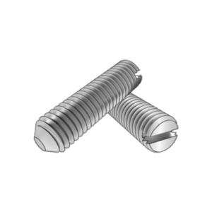 DIN553 Titanium slotted set screws with cone point